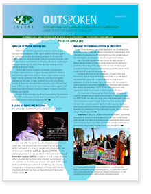 Download Outspoken Newsletter:Summer 2012